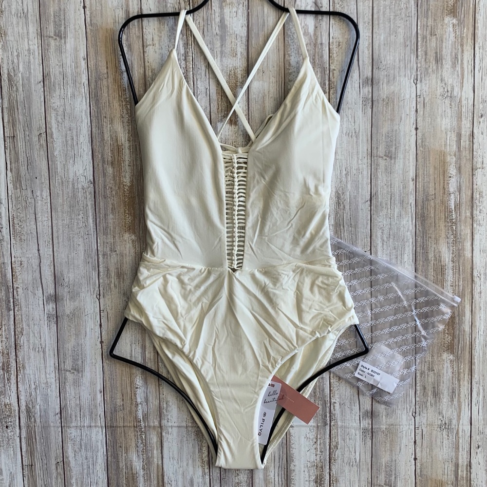 PQ Swim VICTORIA Ivory One Piece